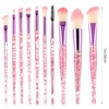 Wanmu 10-Piece Glitter Crystal Make-Up Brush Set, Crystal Sparkles Powder