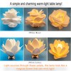 White EVA Flower Table Lights, LED 3000K Warm Lighting, 3*AA
