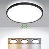 zemty LED Ceiling Light with Motion Sensor, 23 cm, 18