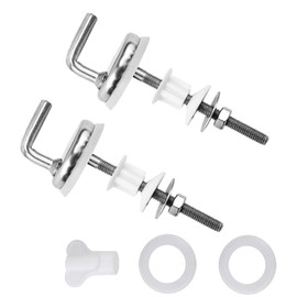 2 Pcs Toilet Seat Fittings – Heavy-Duty Toilet Seat Hinges, Universal Fit for Most Toilet Seats – Durable, Easy Installation, Corrosion-Resistant