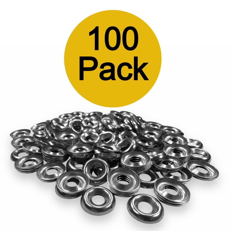 BCP Fasteners 100 Qty #8 Stainless Steel Countersunk Finish Washers
