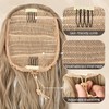 Flufymooz Ponytail Extension, 56 cm Ponytail with Drawstring Hair Extensions,