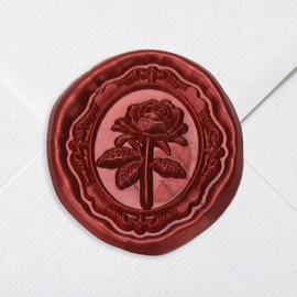 Wax Seal Stickers 50 PCS Rose Self Adhesive Wedding Invitations
