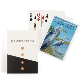 Lantern Press Point Lookout State Park, Maryland, Blue Heron (52 Playing Cards, Poker Size Card Deck with Jokers)