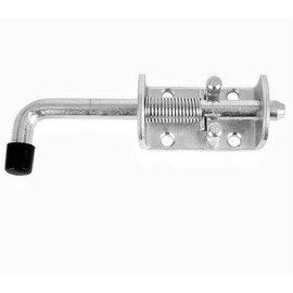 1PC Heavy Duty Stainless Steel 304 Spring Loaded Barrel Bolt Latch Lock,Latch Pin for Door Shed Gate or Tailgate Trailer Garage (Overall Length : 155mm/ 6.1inch)