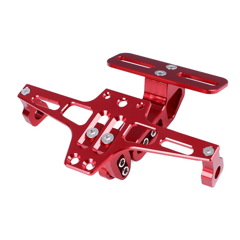 Adjustable License Plate Frame with Light Aluminum Alloy Mudguard Eliminator