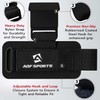 AQF Weight Lifting Hooks Straps, Non-Slip Rubber Coating Grips 8mm
