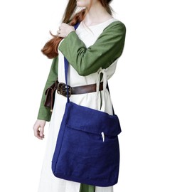 Burgschneider - Ehwaz Bag - Blue (Standard, Unisex, Cotton) Historical - Medieval, blue