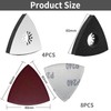 4 pieces multi-tool sanding plate, 80 mm, triangle sanding plate,