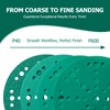 6-Inch Abrasive Sanding Discs 50 Pack 180 Grit Sandpaper, 49-Hole