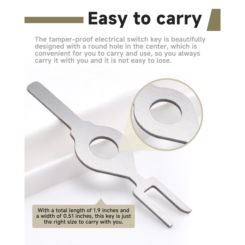 Locking Switch Keys Compatible with Hubbell Kellems HBL1209 5 Pack