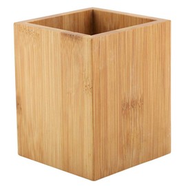 VOBOR Wooden Pen Holder, Bamboo Pen Holder, Desk and Wooden Pen Holder, Pen Organiser, Wooden Multifunctional Organiser for Office, School, Storage, Desk, Tidy