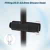 Hibbent Universal Adjustable Shower Holder with Hook - Fits 19-23.5mm