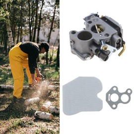 EMSea Set with 8Pcs Chainsaw Carburetor Kit 574719402 545072601 Compatible with Husqvarna 235 235E 236 236E 240 240E Chainsaw Air Filter