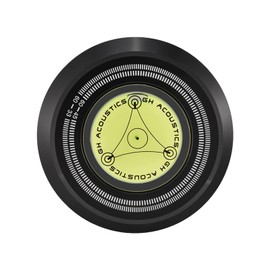 Record Stabilizer, Weight 60Hz Turntable Disc Record Stabilizer Clamp with Bubble Level Vibration Proof LP Vinyl Record Player for Most of Existing LP Record Player(Black)