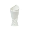 Ceramic Vase, Modern Simple White Decorative Flowers Vase, 22cm Height