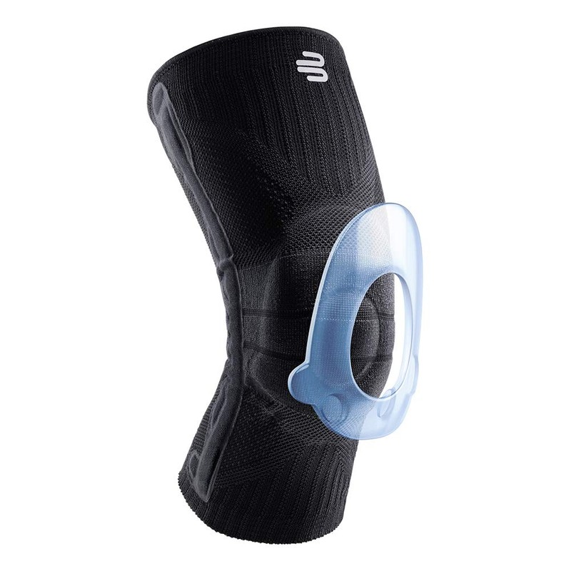 BAUERFEIND Unisex Adult Knee Support, Knee Sports Bandage, All Black,