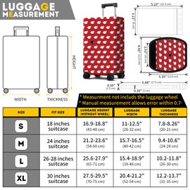 Aatacas Unique Printed Pattern Travel Luggage Cover, Luggage Tag and Luggage Handle Cover, Elastic Washable Anti-scratch Suitcase Cover Protector (XL: 30 Inch Luggage)