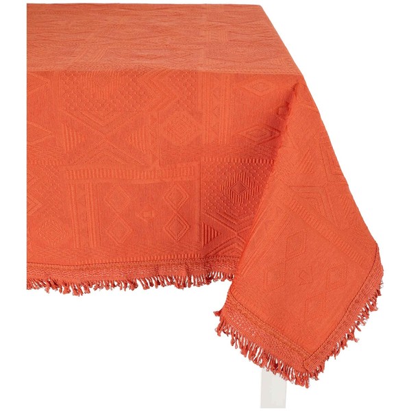 Casatessile Mexico - Jacquard Tablecloth Cotton | Elegance Geometric Pattern