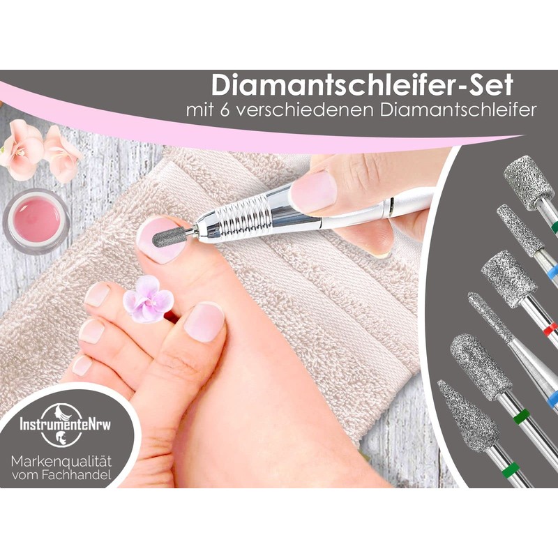 Diamond Cutter Router Bit Set of 7 for Pedicure and Manicure