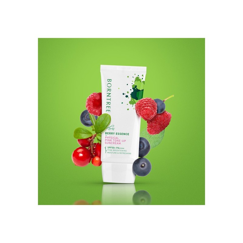 Bontree Berry Essence Mineral Pink Tone-Up Sunscreen 50ml / 본트리