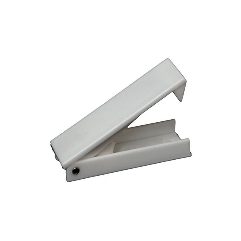 RV Designer E212, Squared Baggage Door Catch, White, 2 Per