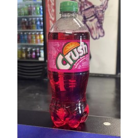 Crush Red Cream Soda Pop 591mL Bottle Soft Drink Exotic