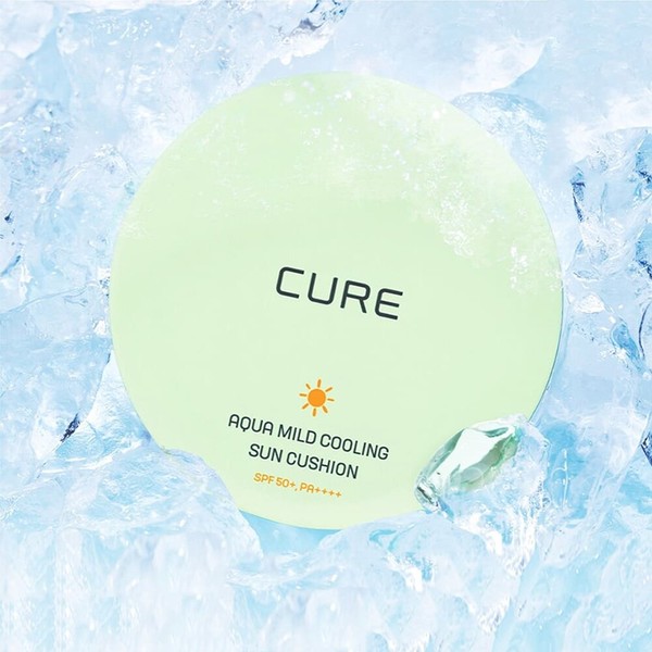 Cure Aqua Mild Cooling Sun Cushion Special Set 25g + Refill - Cure Aqua Mild Cooling Sun Cus