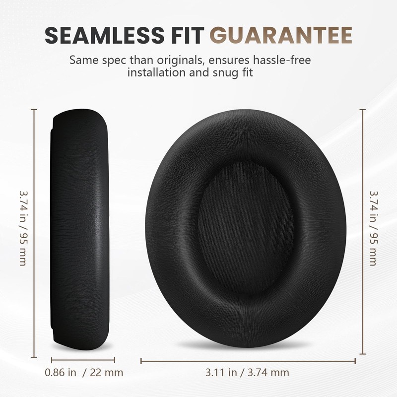 Studio Pro Headphone Ear Pads, Replacement Earpads/Cushions for Beats Studio
