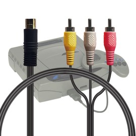 ALG-SSAVC AV Cable for Sega Saturn (Early/Late) 0.6 x 0.6 x 2.0 inches (1.5 x 1.5 x 5 cm), Stereo AV Cable, Convenient to Carry