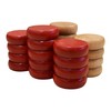 26 Natural and Red Crokinole Discs - Full Set (Large