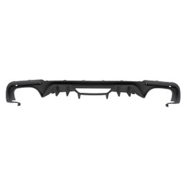 HECASA Rear Diffuser Compatible with 2018-2022 Ford Mustang Bumper Lip Spoiler Splitter Valance Protector PP Plastic Black