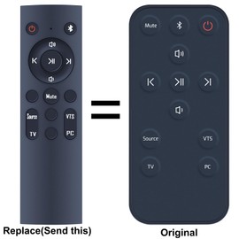 TCNOUMT Remote Control Replacement Compatible with OXS Thunder Lite PC Gaming TV Soundbar