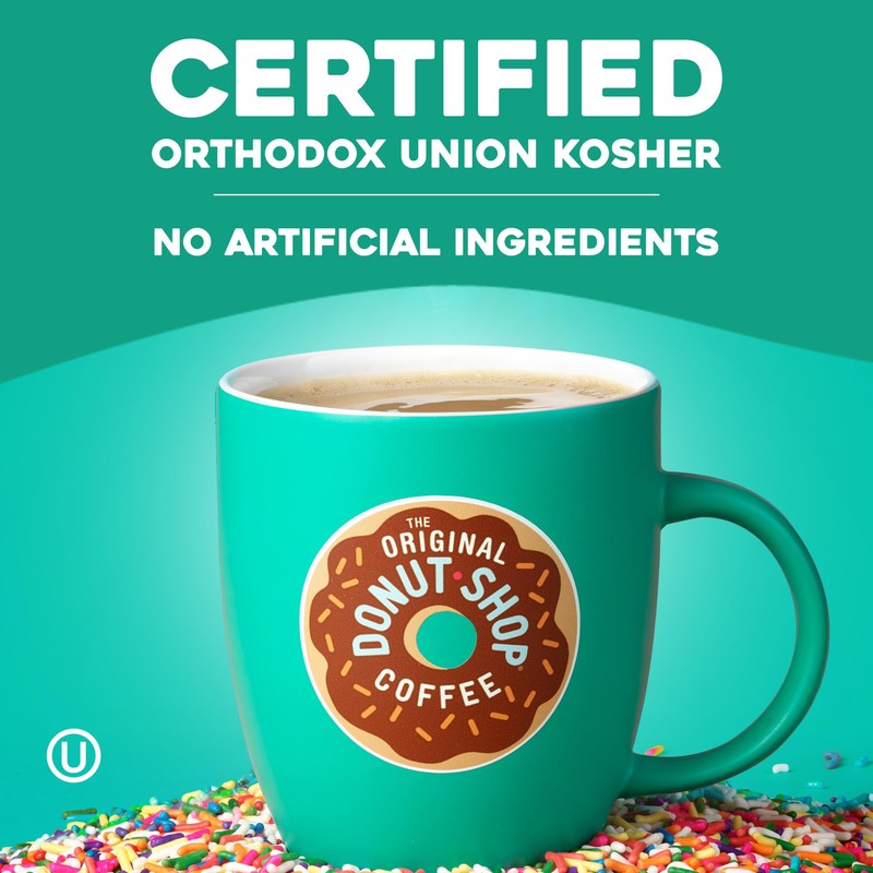 The Original Donut Shop Coffee, Dark, Dark Roast, Ground Coffee,