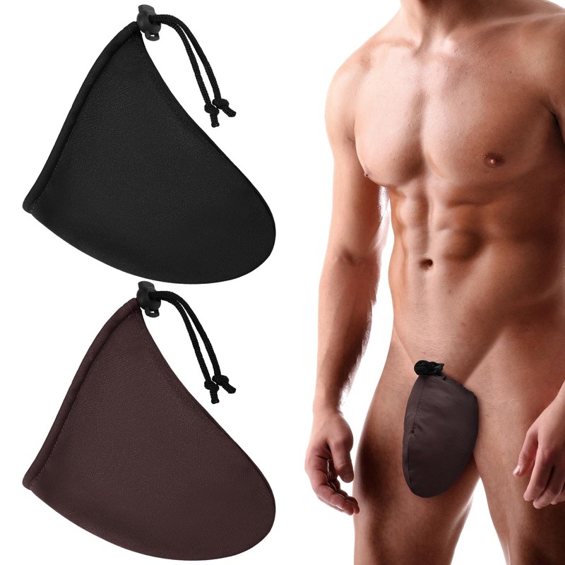 Dansydaisy 2 Pcs Men's Tanning Pouch Sun Protection, Tanning Cover