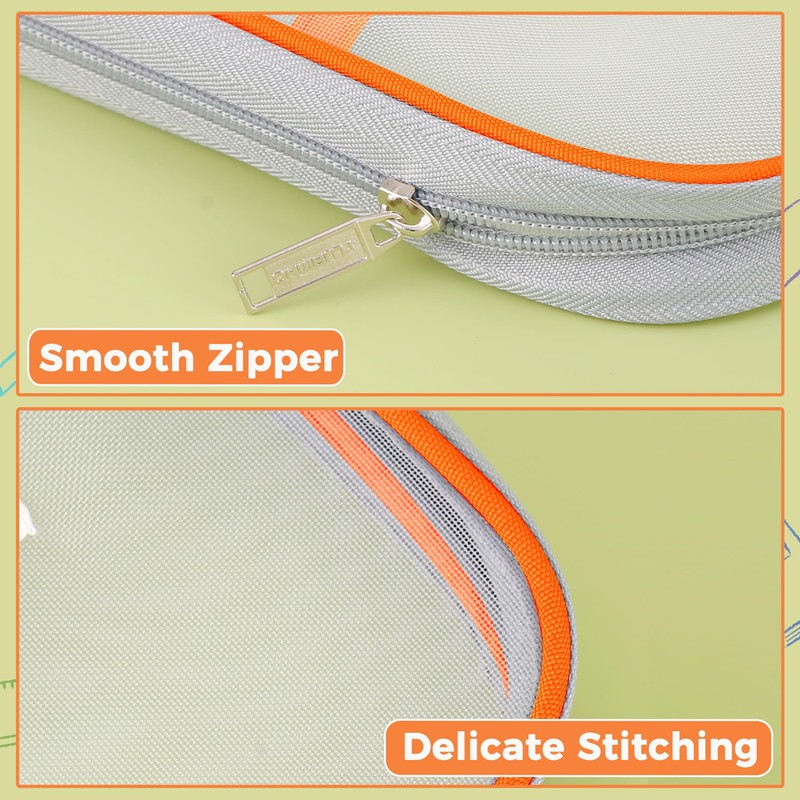 Mesh Document Bag Nylon File Zip Bag Travel A4 Student