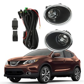 Labwork - Par de luces antiniebla de repuesto para Nissan Rogue Sport 2017 2018 LF-RGE17SPCOEM-HZ