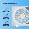 Nexair 9" Twin Window fan with Remote Control, 3 Speed