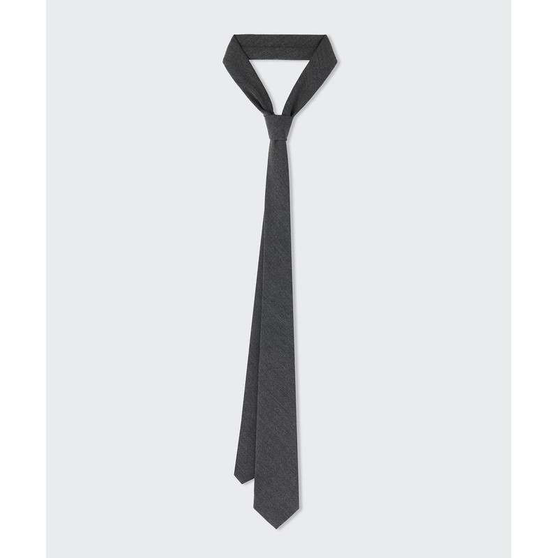 Musinsa Standard Wool-Like Narrow Solid Tie [Medium Gray]