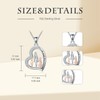 Mother Gifts ROMANTICWORK Sterling Silver Mother Necklaces Mother and Child