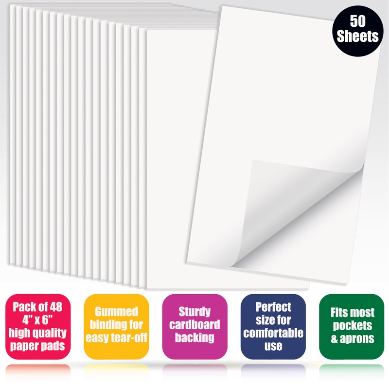 Better Office Products Blank Scratch Note Pads, 4" x 6"