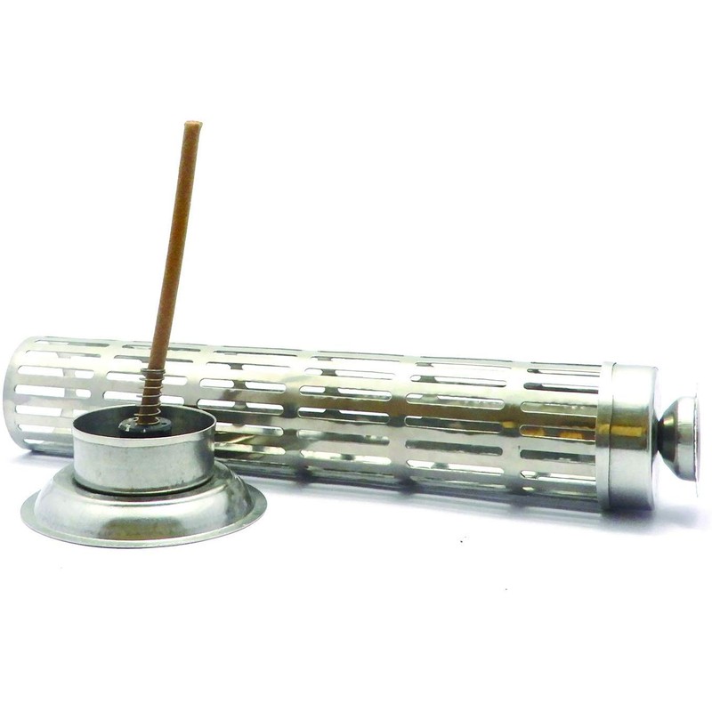 LINASO Stainless Steel Incense Stick Holder Agarbati Stand for Pooja