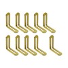 Bitray 10 Pcs Adjustable Right Angle Brackets,Corner Brace with Slot,L-Shape