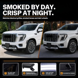 White LED Side Marker Lights for 2025 2026 GMC Yukon Chevy Tahoe Suburban