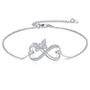 URONE Infinity Bracelet for Women 925 Sterling Silver Butterfly Infinity