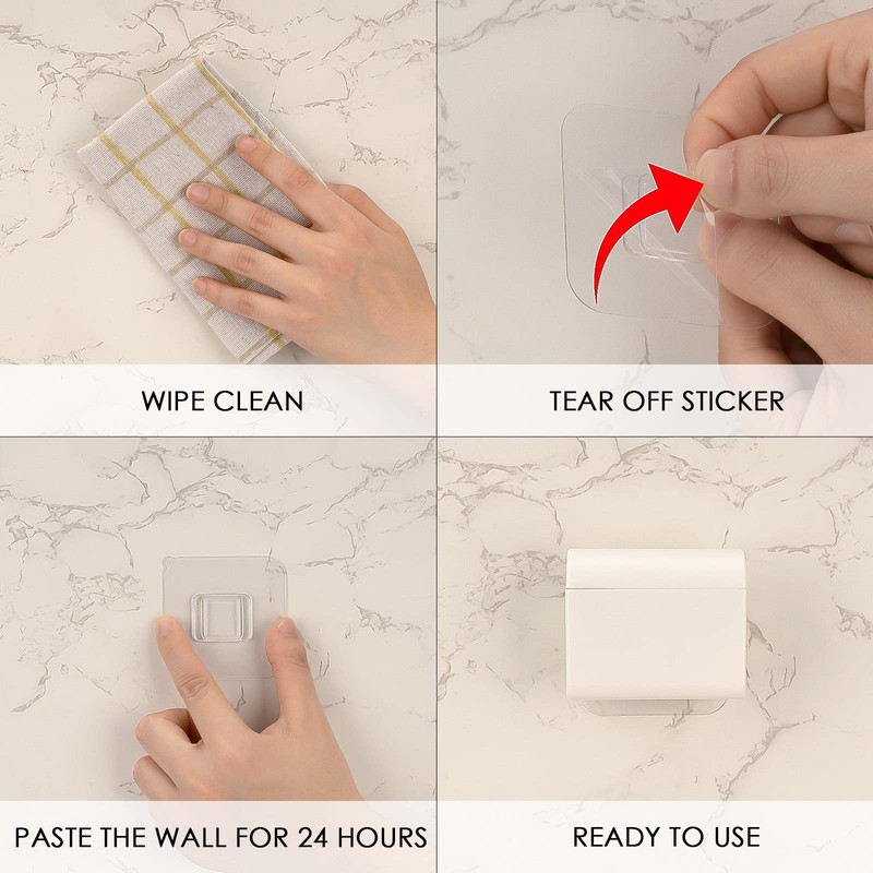 Linkidea 2 Pack Wall Mounted Manual Toothpaste Tube Squeezer, Rotatable