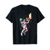 Astronaut Playing Basketball Planets Outer Space T-Shirt