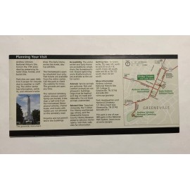 Andrew Johnson National Historic Site Park Unigrid Brochure Map NEWEST VERSION
