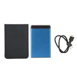 External Hard Drive 2.5 Inch USB3.0 5Gbps Transmission Plug and Play Ultrathin Mobile Hard Disk for Computer TV Phone Blue 80GB