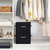 StorageWorks Fabric Storage Bins with Lid, Decorative Storage Boxes for
